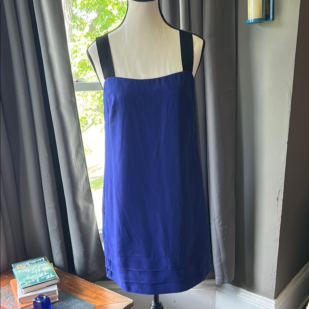 Banana Republic Blue and Black Mini Dress
